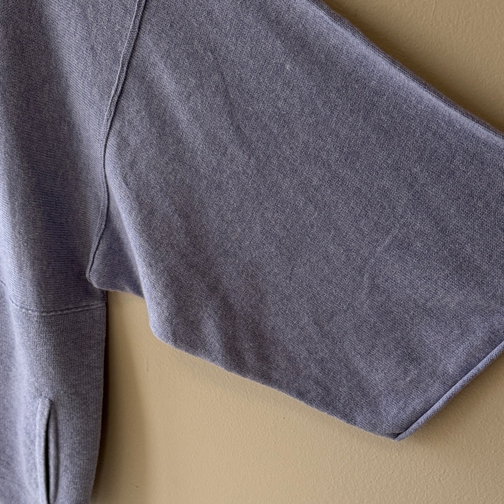 Pure Jill Soft Lavender Cotton Cashmere Relaxed Crewneck Kimono Sweater - Picture 3 of 8